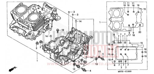 CARTER MOTEUR CB500S2 de 2002
